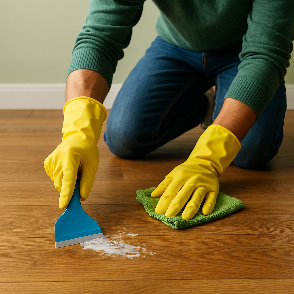 How to get wax off hardwood floors using safe tools