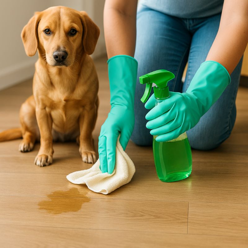Dog Had an Accident? How to Remove Dog Urine from Hardwood Floors