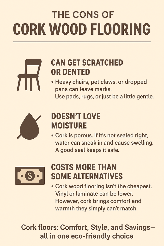 Disadvantages of cork wood flooring