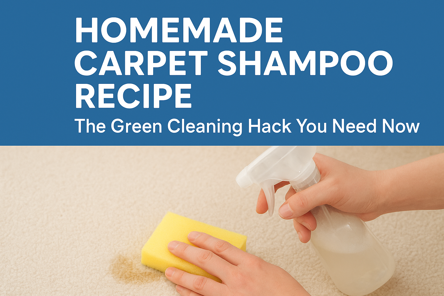 Homemade Carpet Shampoo Recipe: The Green Cleaning Hack You Need Now