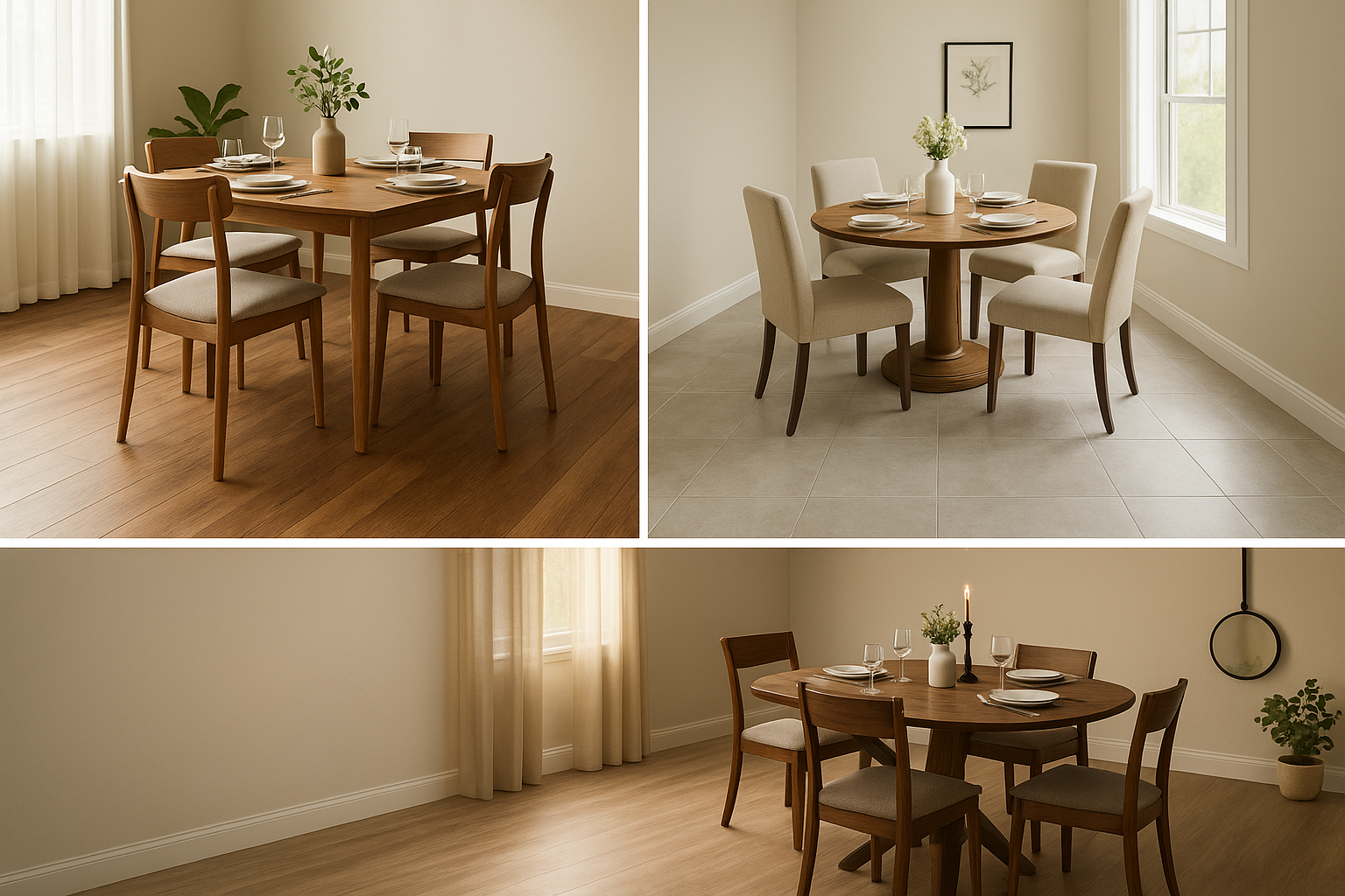 Transform Your Space from the Ground Up: Dining Area Flooring That Dazzles Every Guest ✨