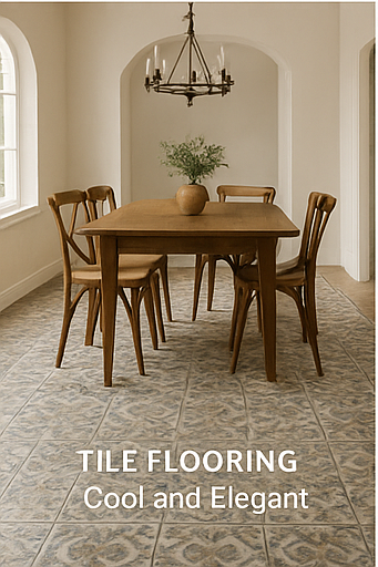 Title floors are Perfect for warm climates or homes that love that crisp, fresh feel.