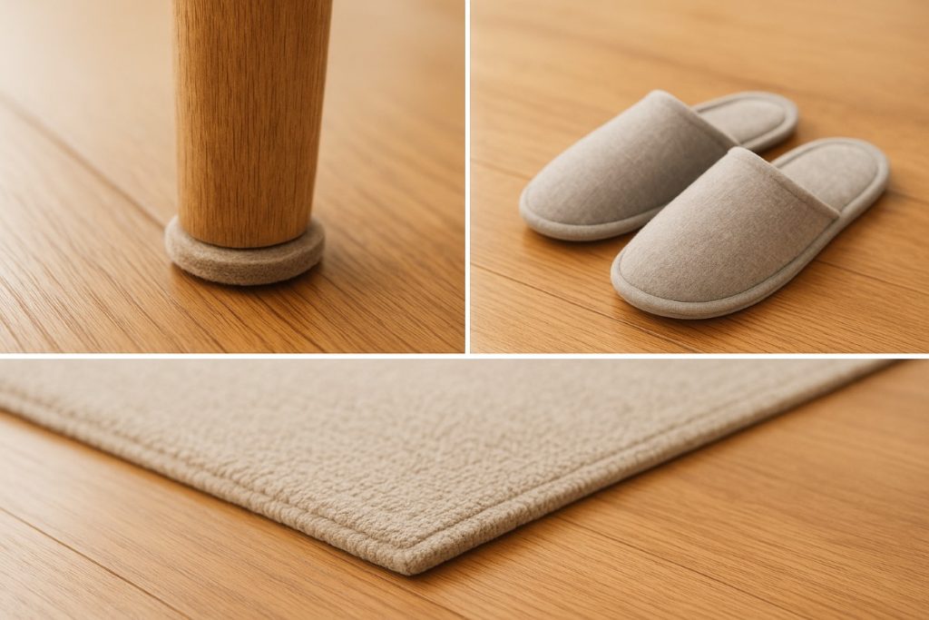 Maintenance steps for keeping wood floors scuff-free